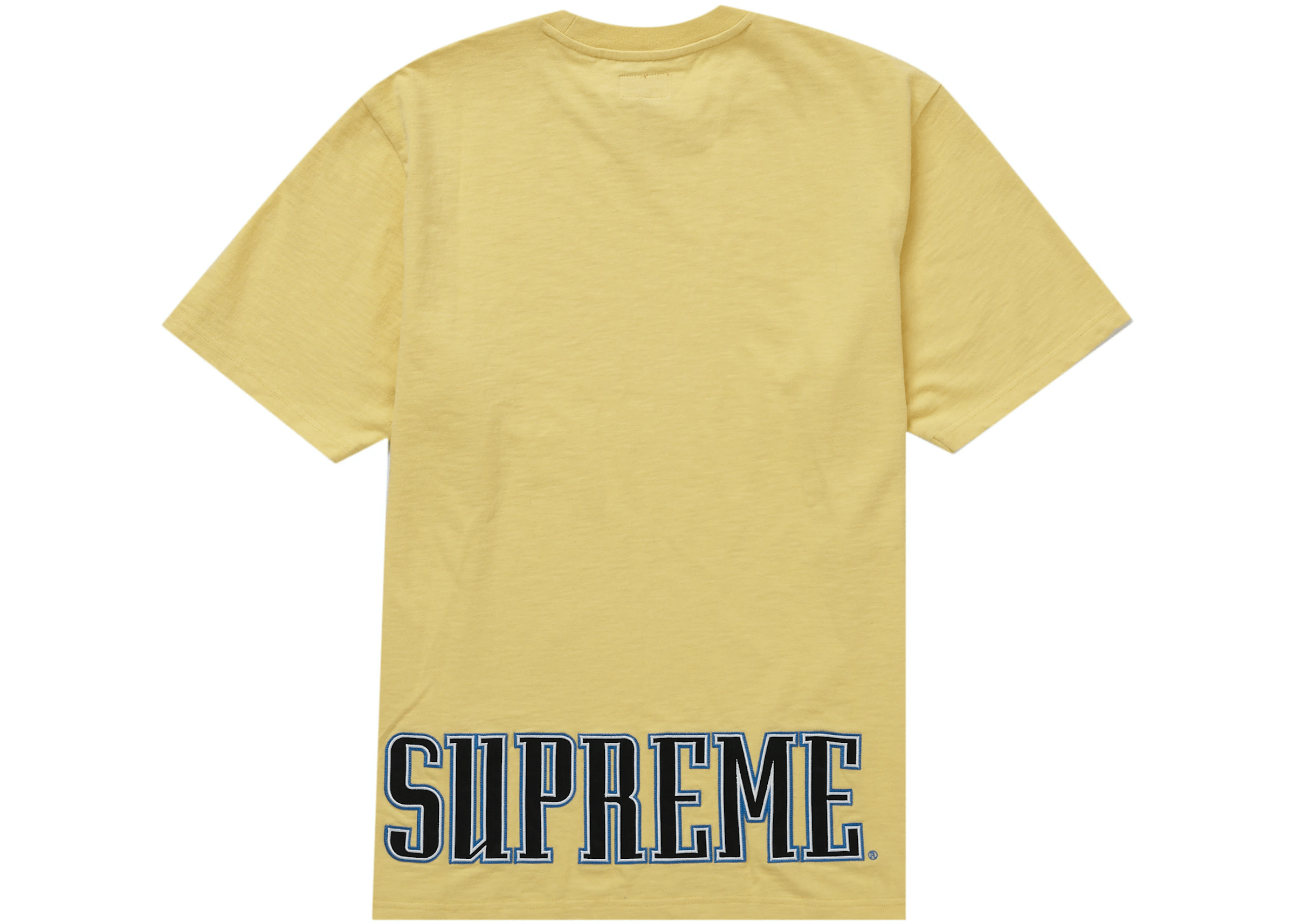 Supreme Contrast Applique S/S Top 'Pale Yellow'