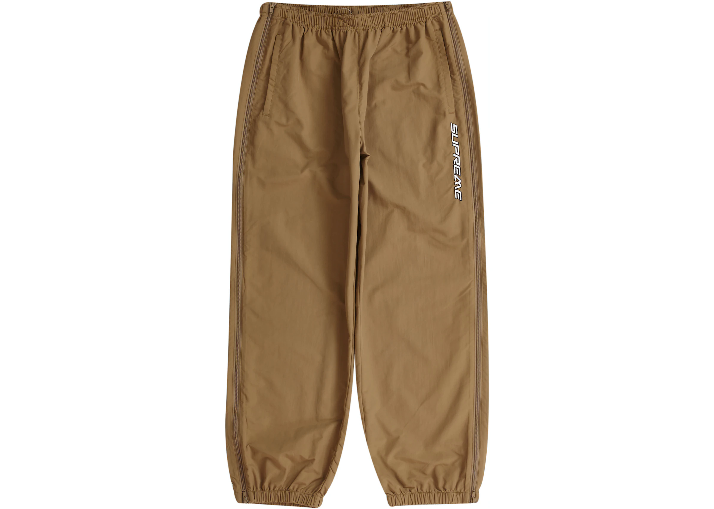 Supreme Full Zip Baggy Warm Up Pants 'Brown' - The Back Door