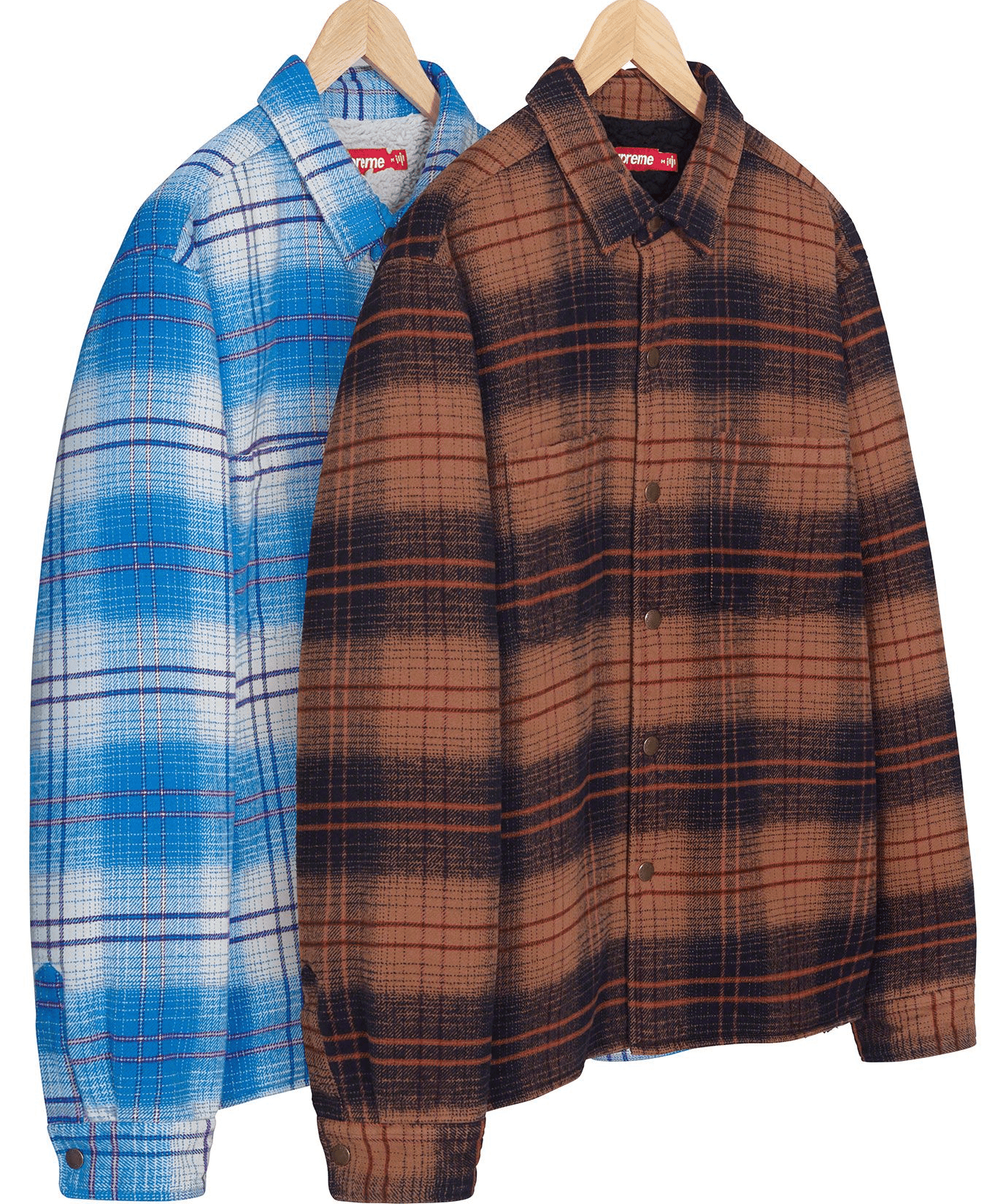 Supreme pile Lined plaid Flannel Shirt - その他