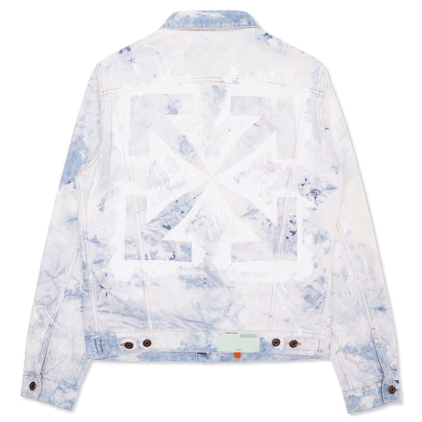 Denim off white outlet jacket