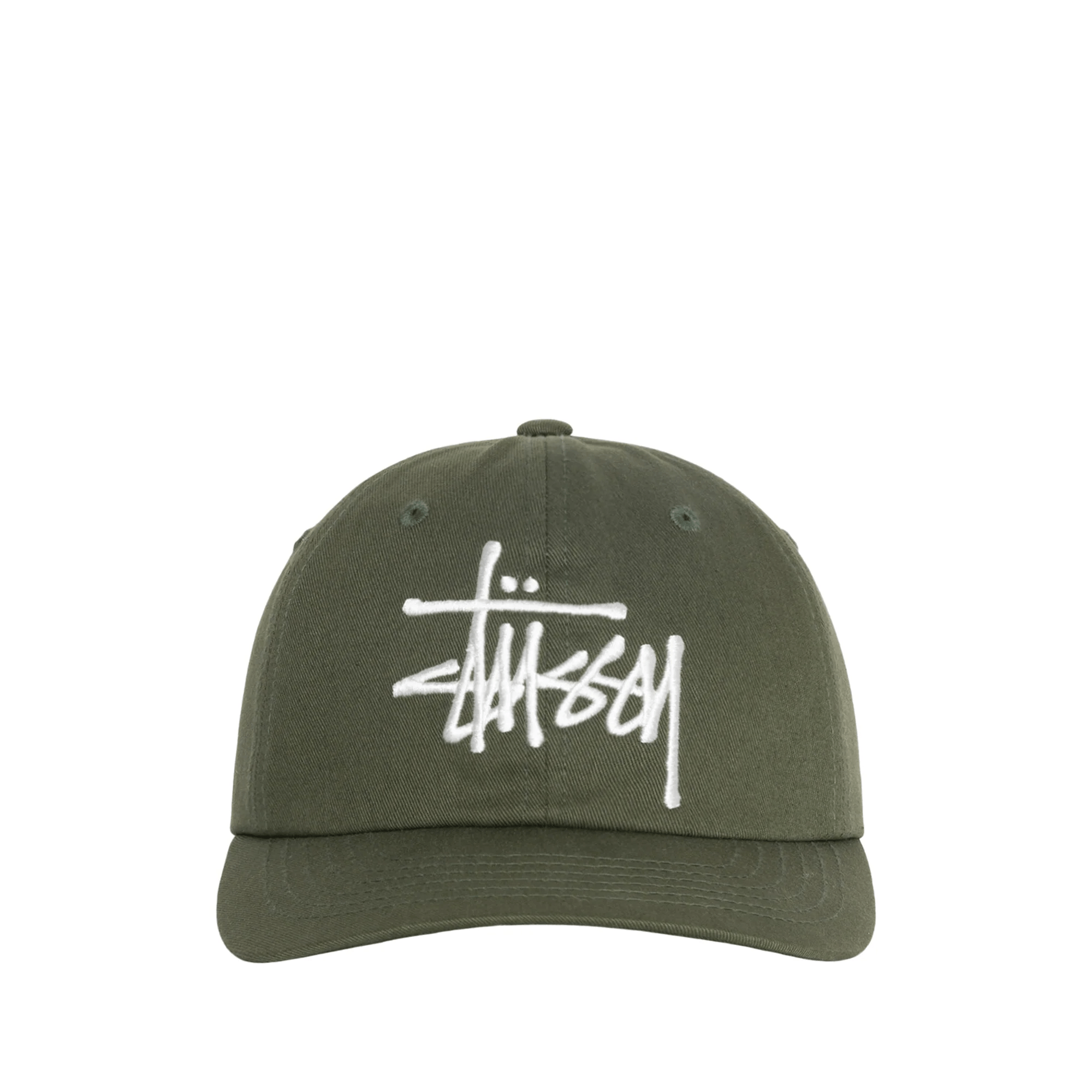 Stussy LOW PROFILE BIG BASIC  Vintage SNAPBACK 'Moss'