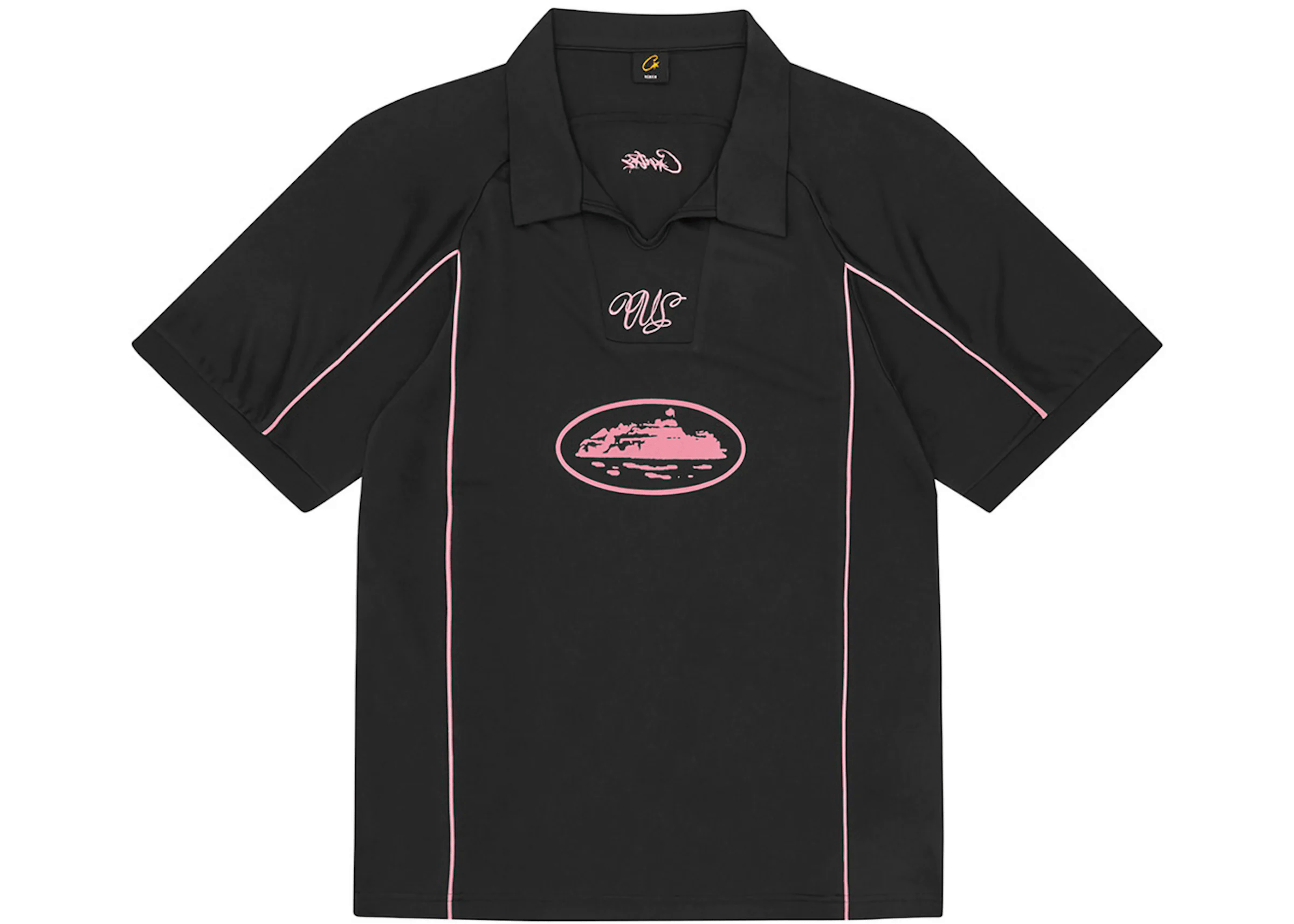Corteiz Talismo Football Jersey 'Black/Pink'