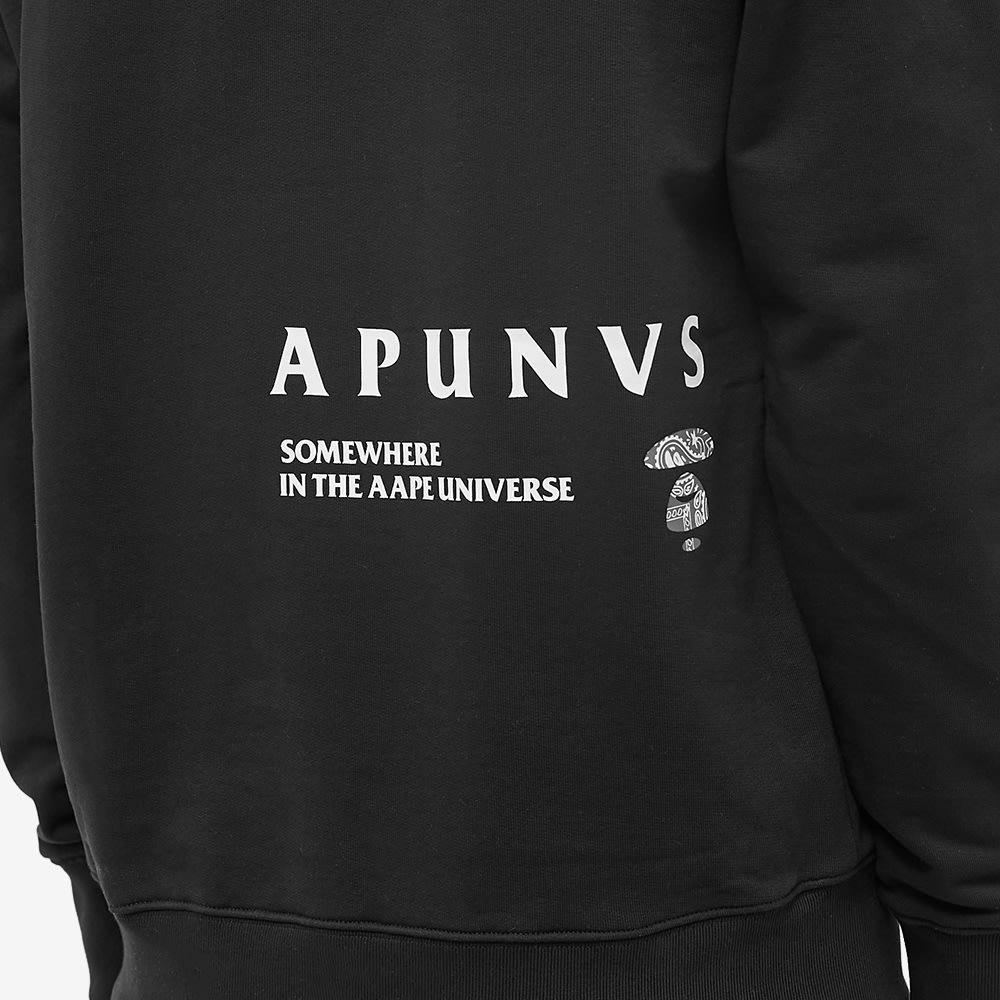 Second image of AAPE By A Bathing Ape Bandana Moon Face Crewneck 'Black'