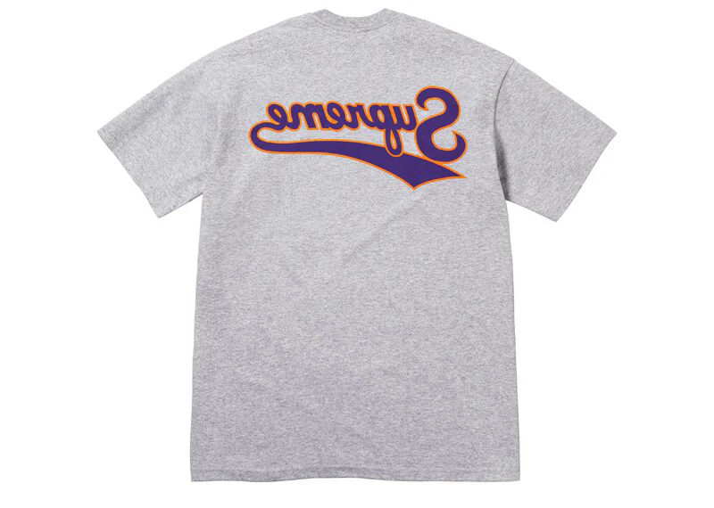 SUPREME BACKWARDS S/S Tee 'HEATHER GREY'