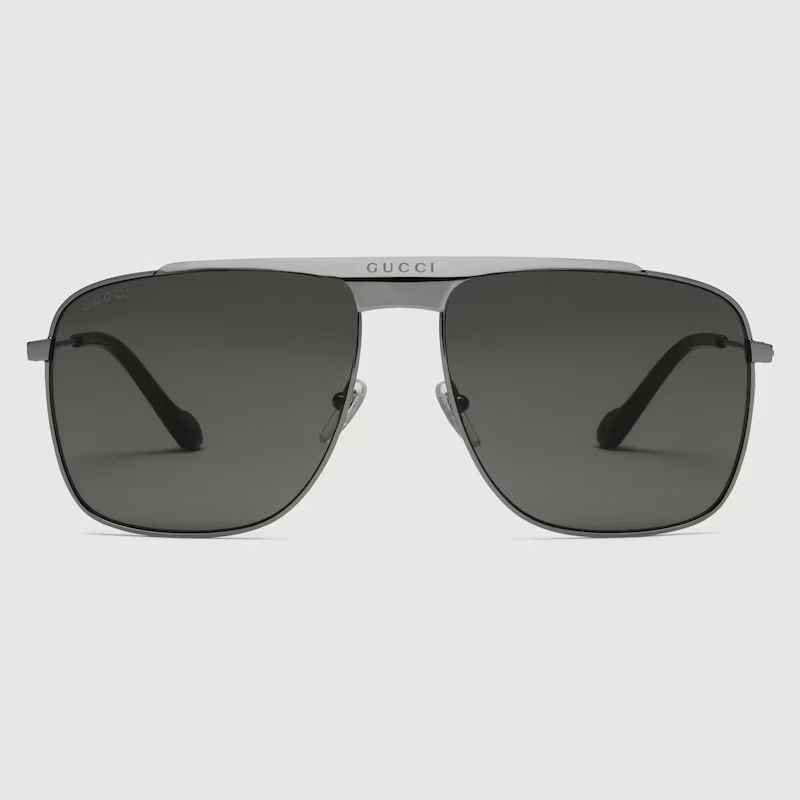 Gucci AVIATOR SUNGLASSES 'Ruthenium'