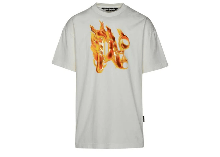 Off white burning tee best sale