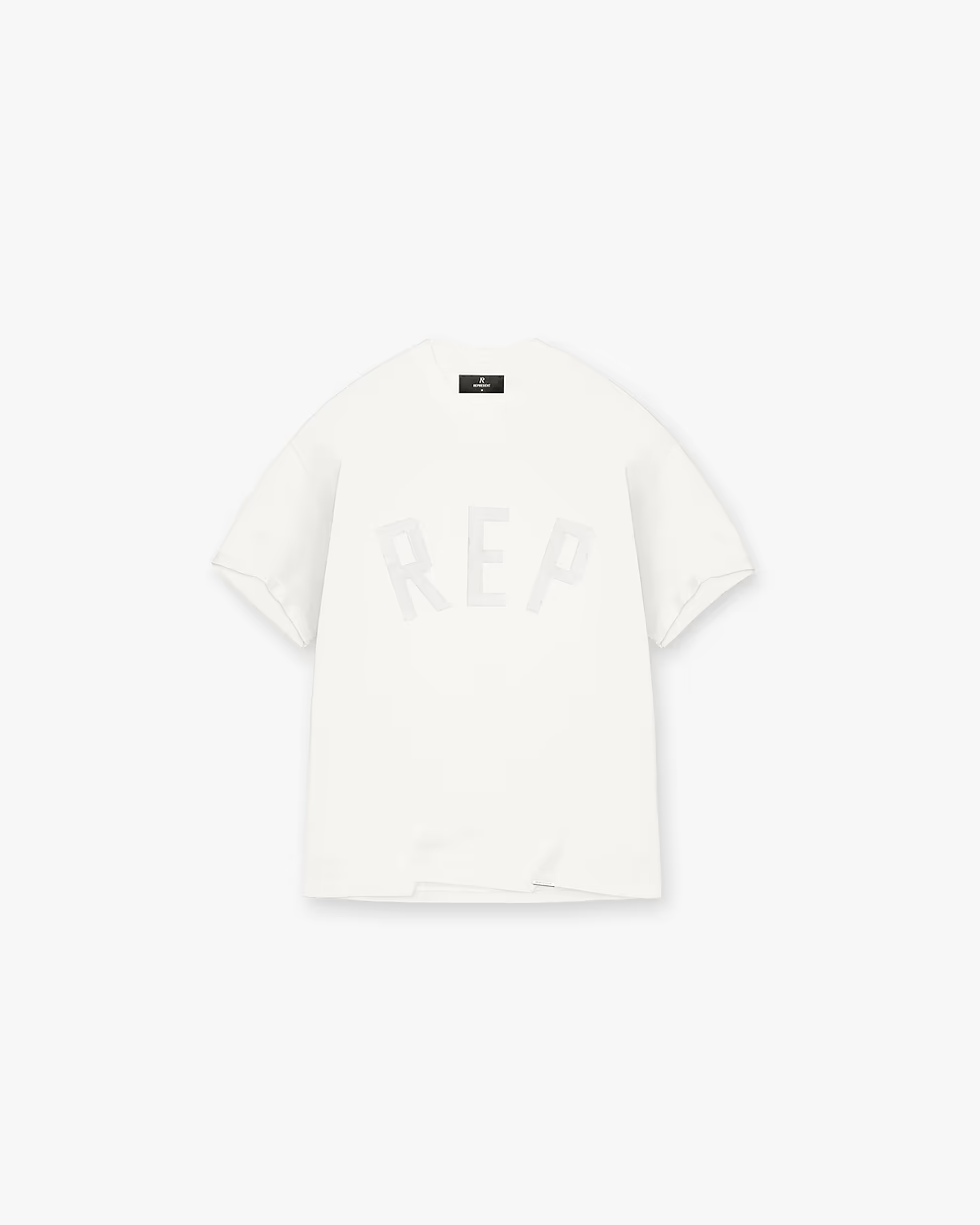 Represent Rep Applique Tee 'Flat White'