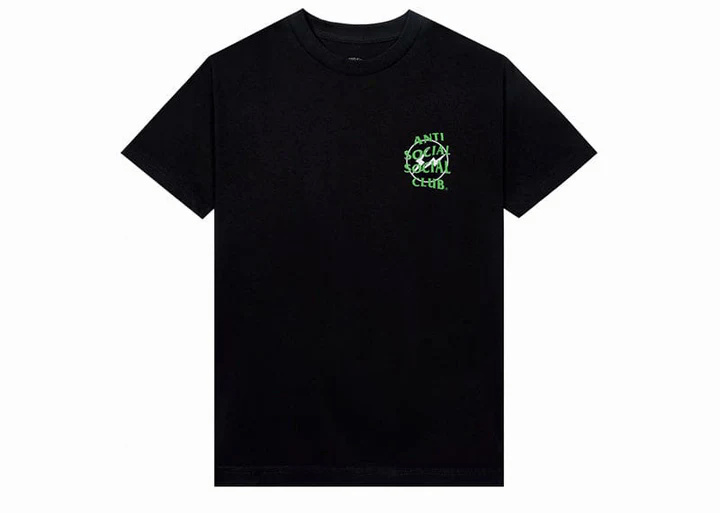 Second image of Anti Social Social Club x Fragment Precious Petals Tee (FW22) 'Black Green'