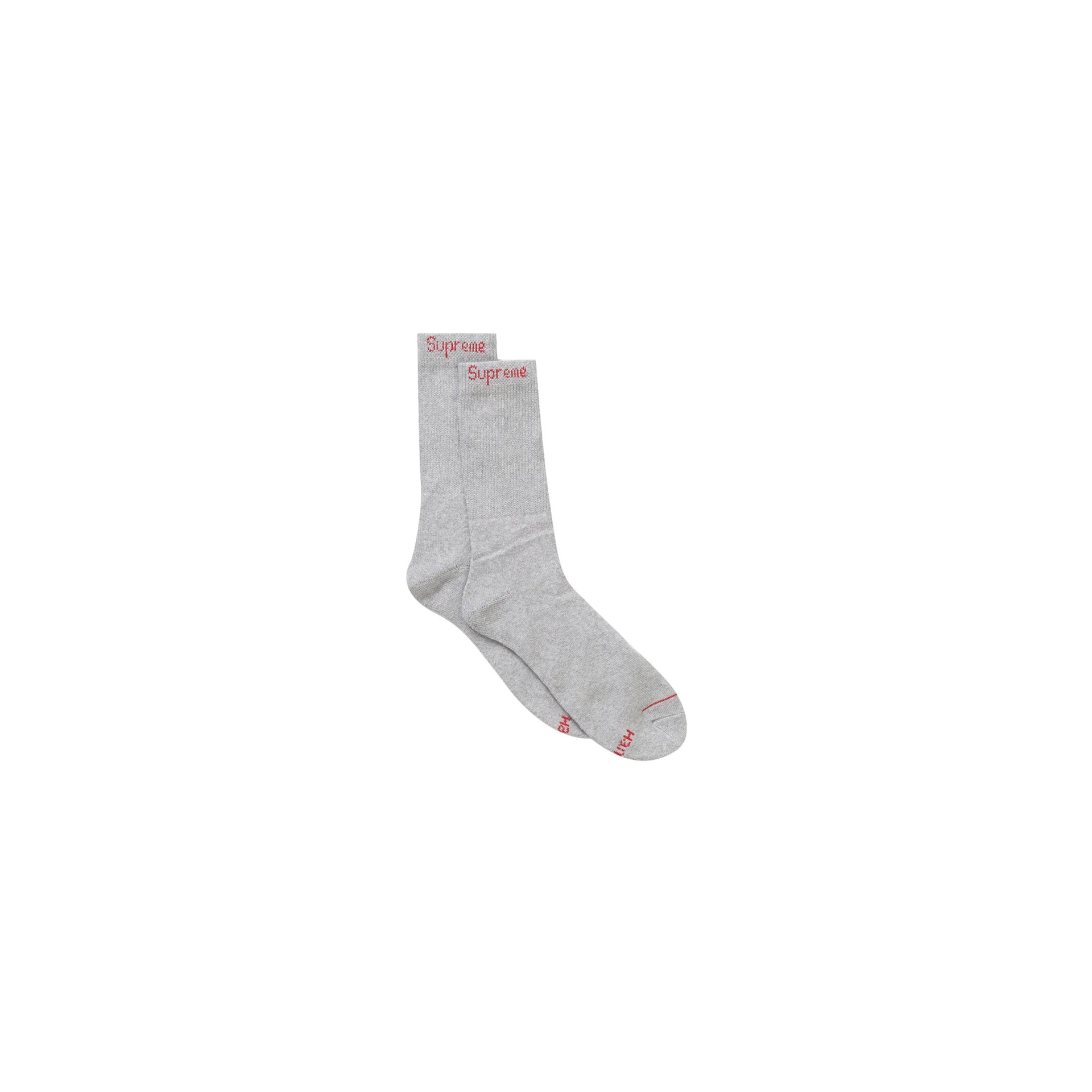 Supreme Hanes Socks Grey (Singles) (1 Pair)