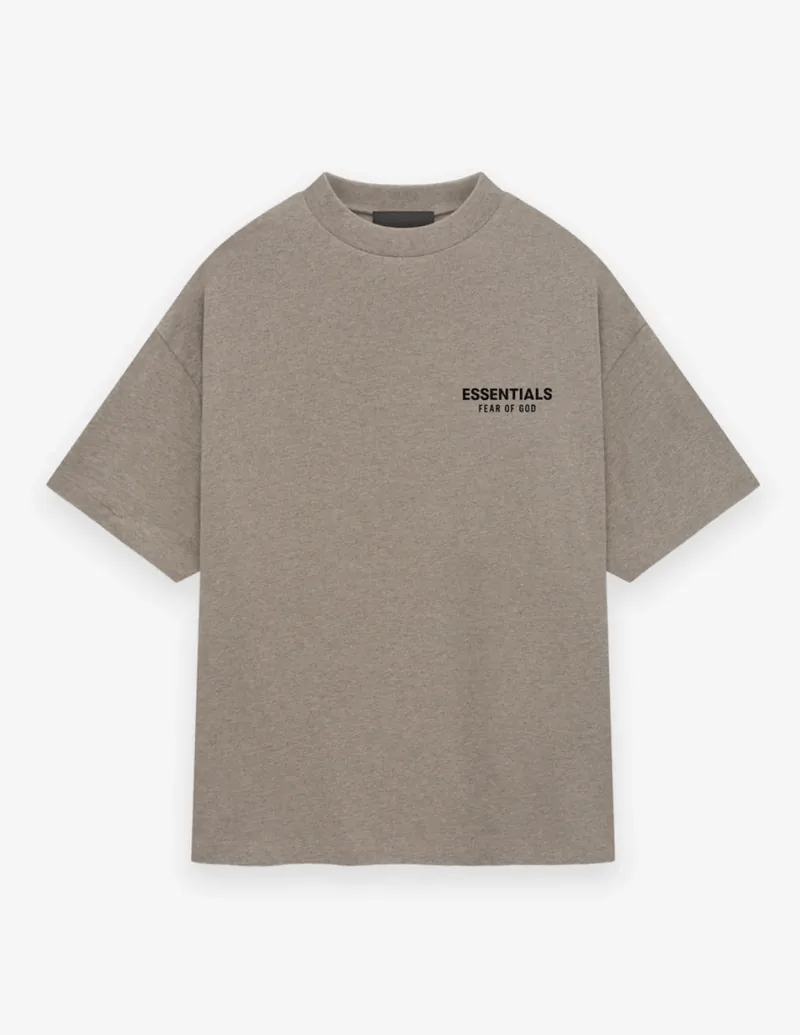 Second image of Fear of God Essentials FW24 Jersey Crewneck Tee 'Heather Grey'