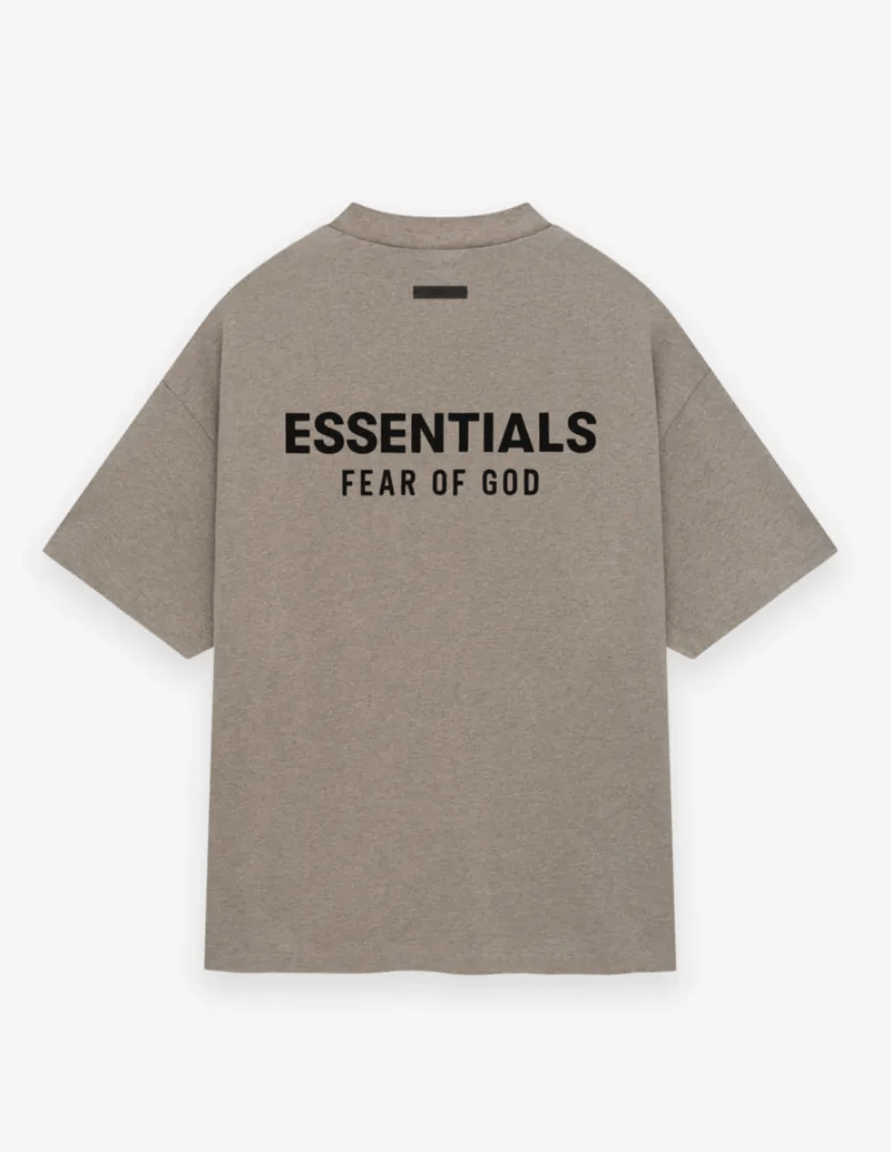 Fear of God Essentials FW24 Jersey Crewneck Tee 'Heather Grey'