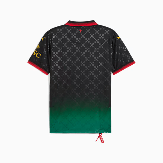 Second image of Puma AC MILAN x OFF-WHITE Soccer Jersey 'Black'