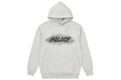 Palace Sketchy Hoodie 'Grey Marl'
