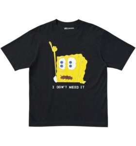 Uniqlo-x-CPFM-Spongebob-Squarepants-UT-Graphic-T-shirt-Asia-Sizing-Black