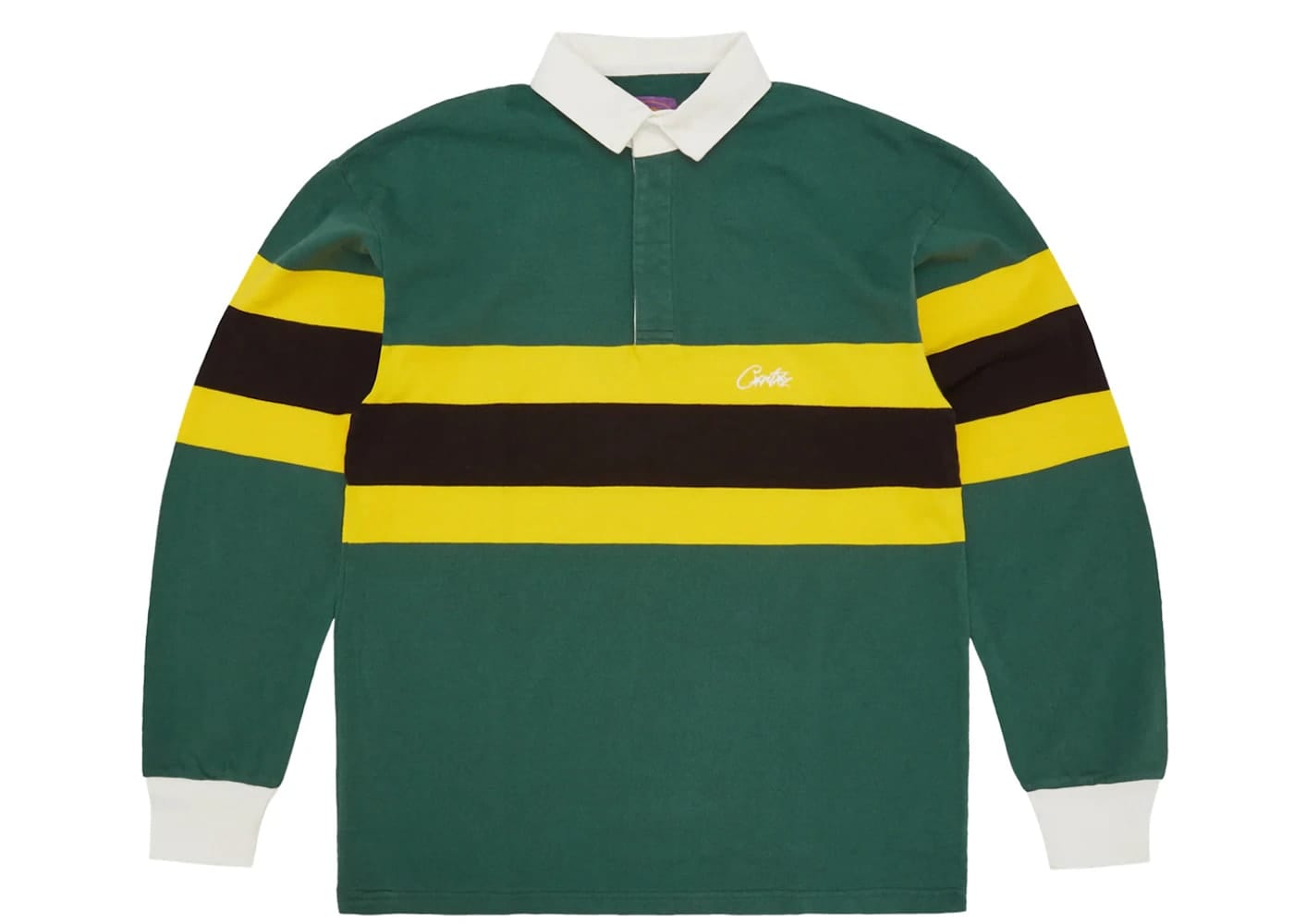 Corteiz Rugby Shirt 'Forest Green'