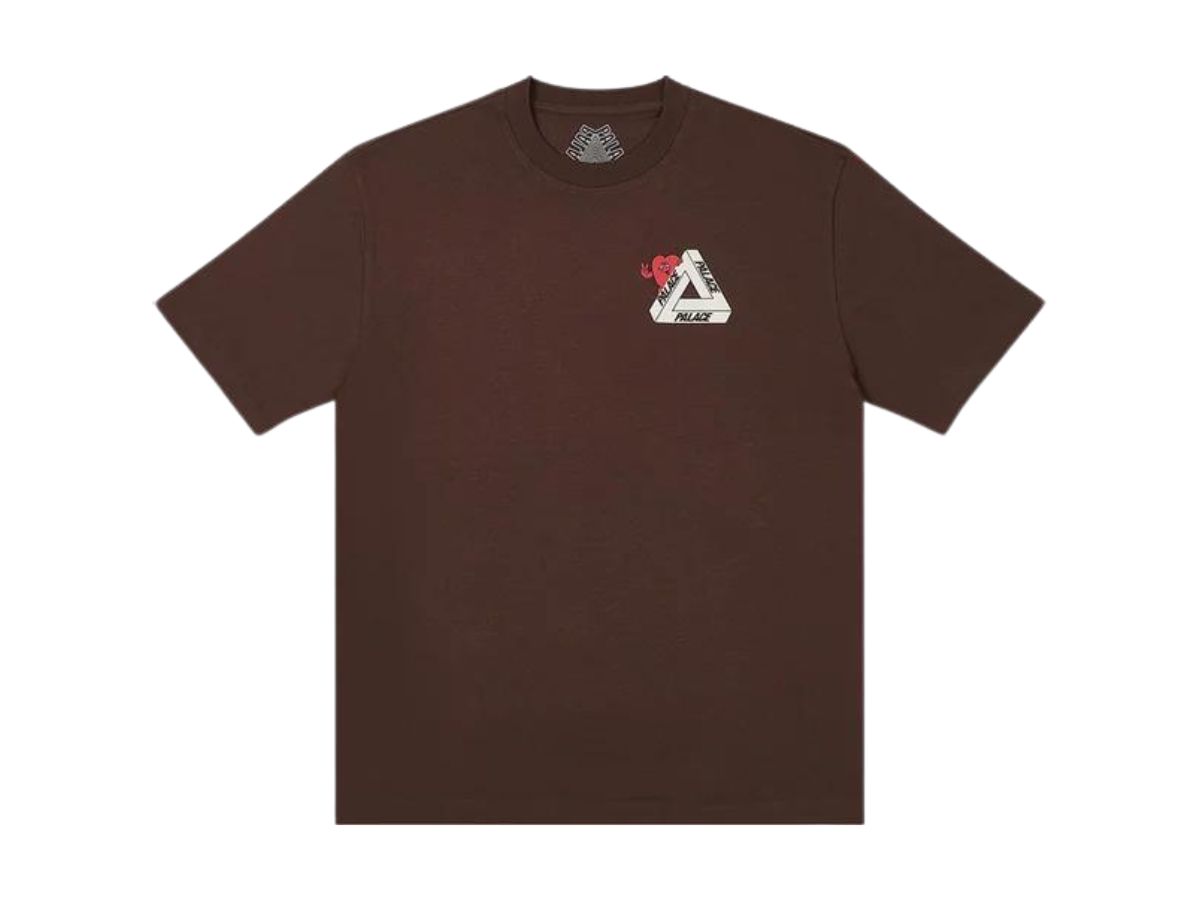 Second image of Palace Tri-Hearts Tee 'Nice Brown'