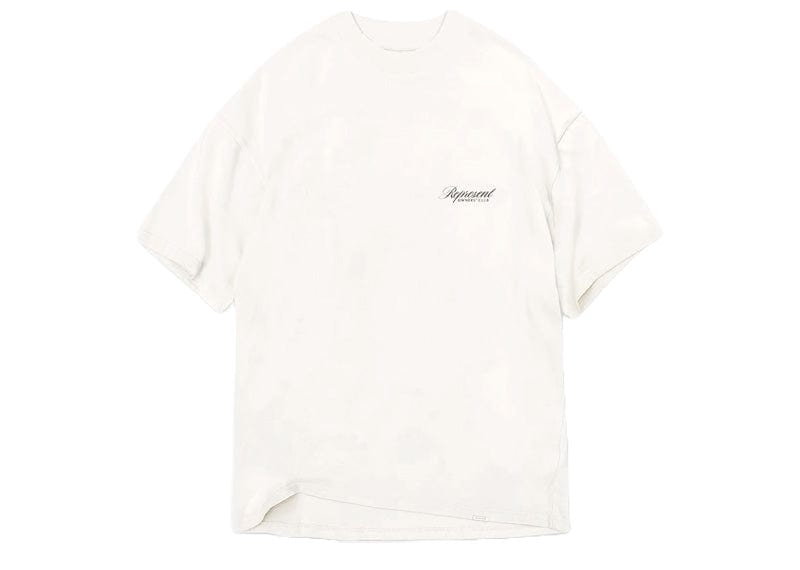 Second image of Represent OWNERS CLUB Script Tee 'Flat White'