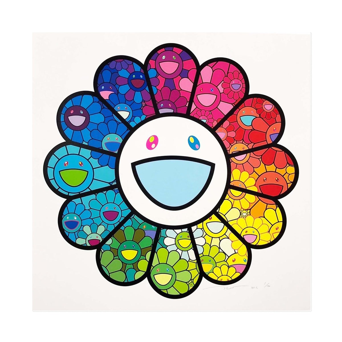 Second image of Takashi Murakami - Flower Superflat Multicolor Pin