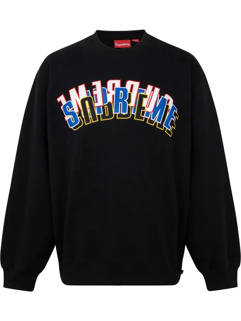 Supreme Stacked Crewneck 'Black'