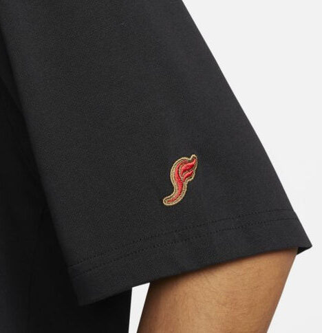 Second image of Nike Air Jordan X Sole Fly Overprint Retro 1 OG Tee 'Black'