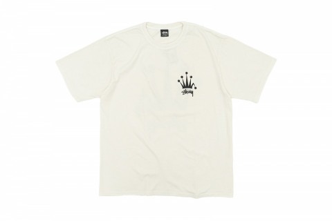 Second image of Stussy Regal Crown Pigment Dyed Tee 'Natural'