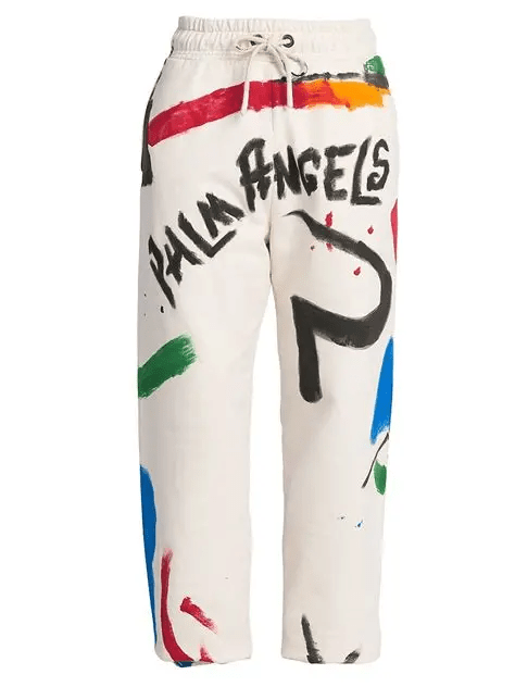 Palm Angels Brush Strokes Sweatpants 'Off White'