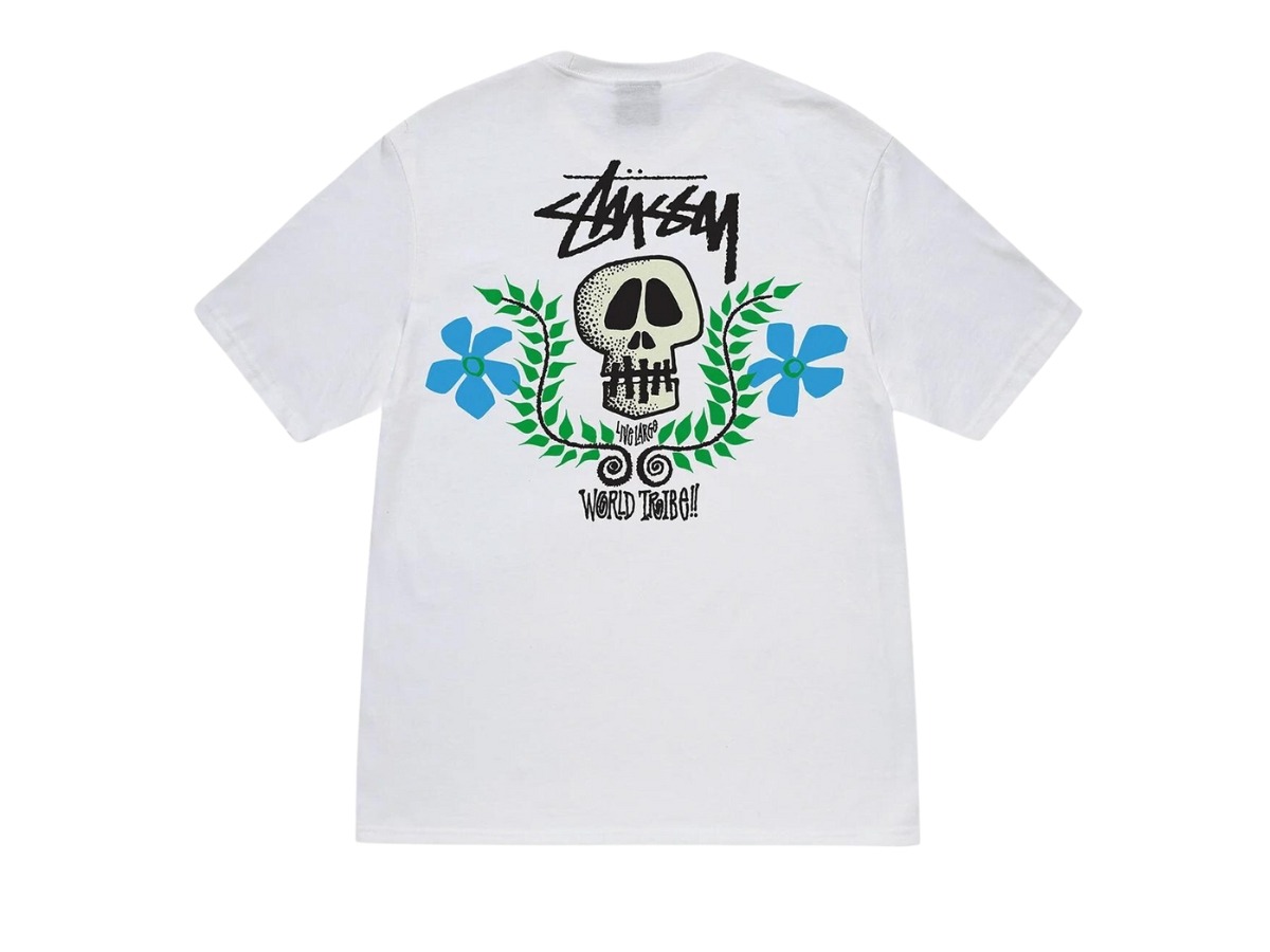 Stussy Skull Crest Tee 'White'
