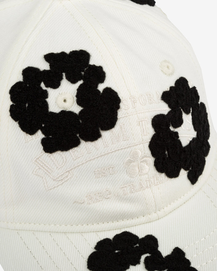 Second image of Denim Tears Wreath Cap 'White'
