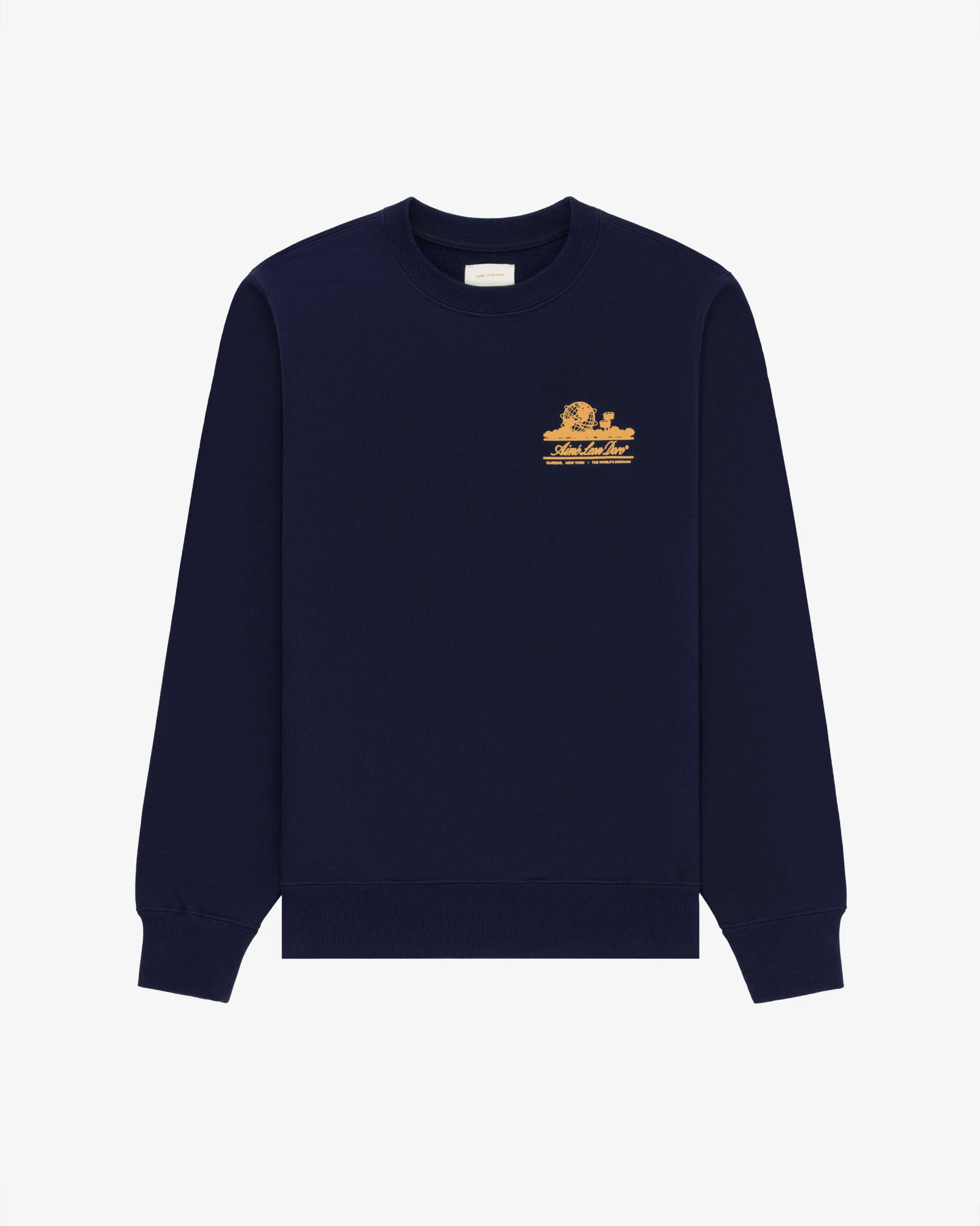 Second image of Aime Leon Dore Unisphere Crewneck Sweatshirt 'Evening Blue'