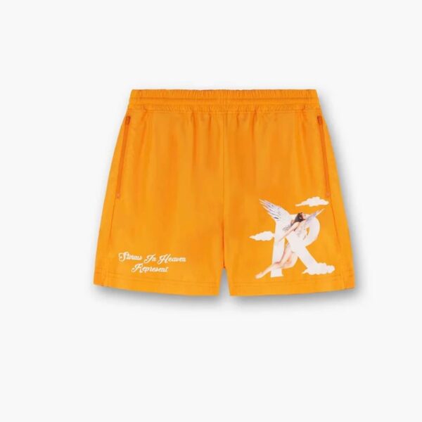 REPRESENT Storms In Heaven Nylon Shorts 'Orange'