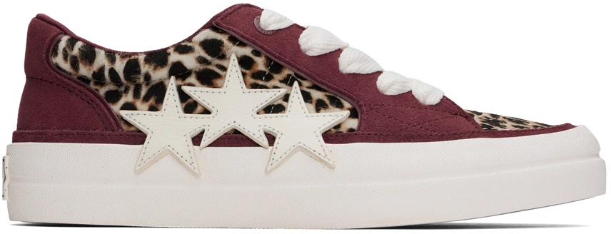 AMIRI Skate Sneaker 'Burgandy Beige Leopard Sunset'