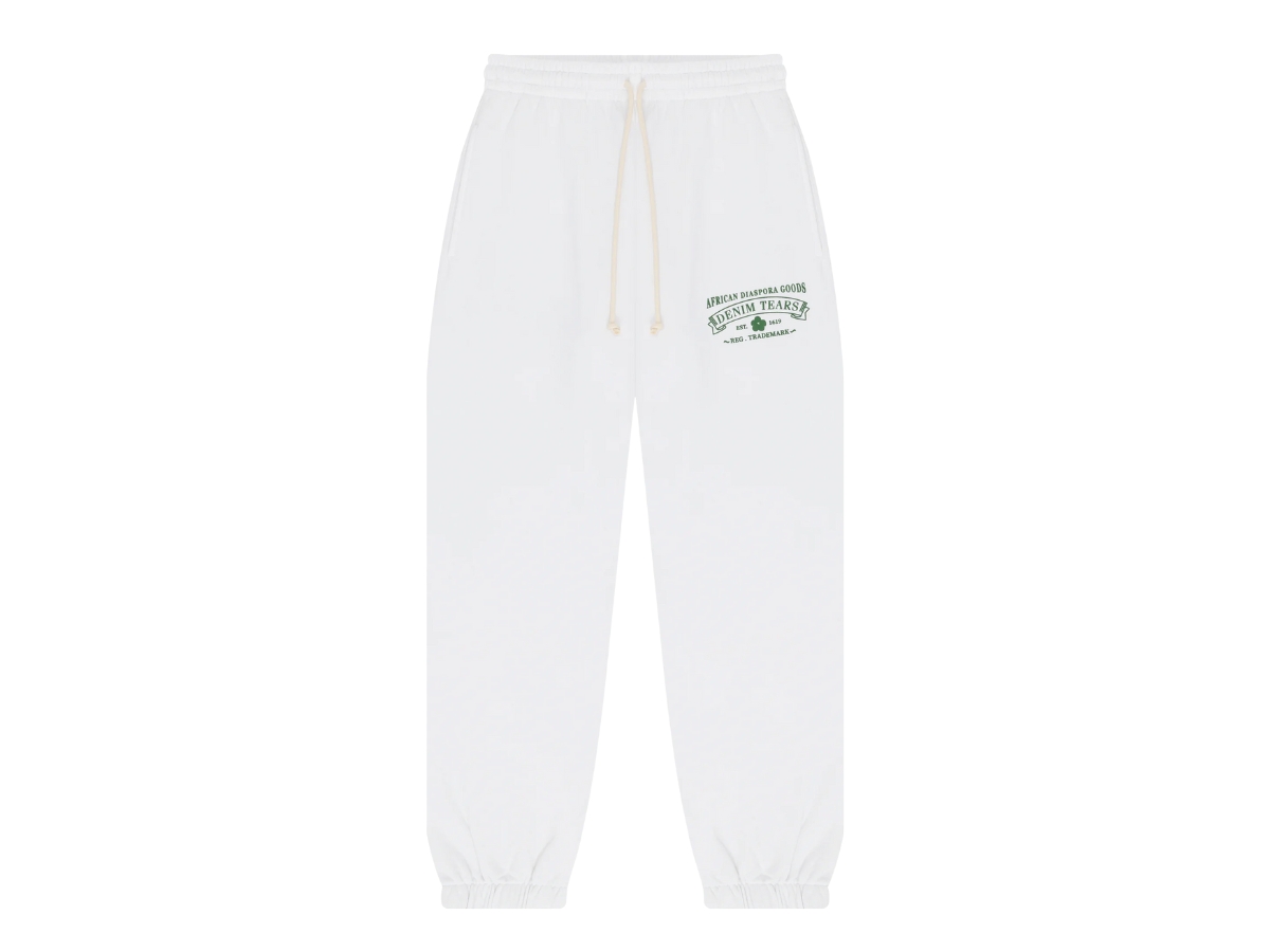 Denim Tears ADG Sweatpants 'White/Green'