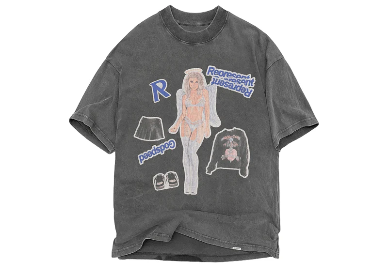 Represent Question Your Innocence Tee 'Vintage Grey'