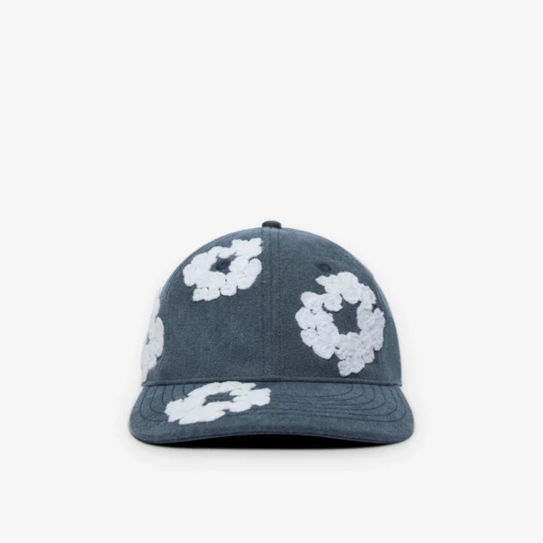 Denim Tears Cotton Wreath Garment Dyed Cap 'Navy'