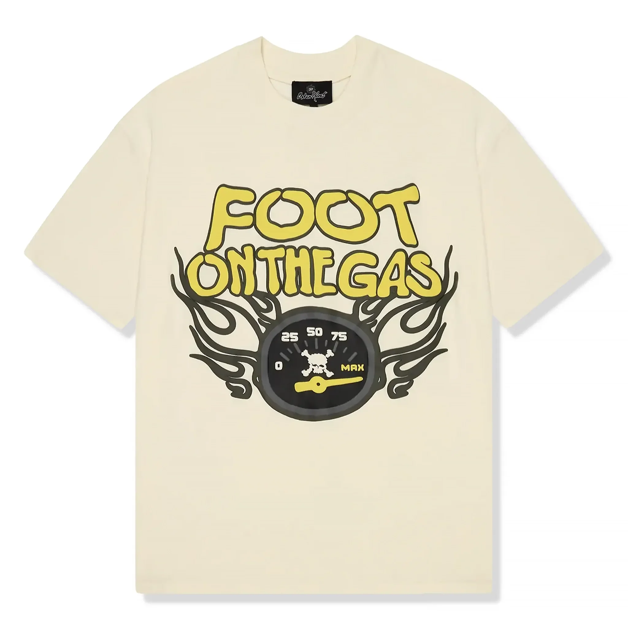 Broken Planet Foot On The Gas Vanilla Tee 'White'
