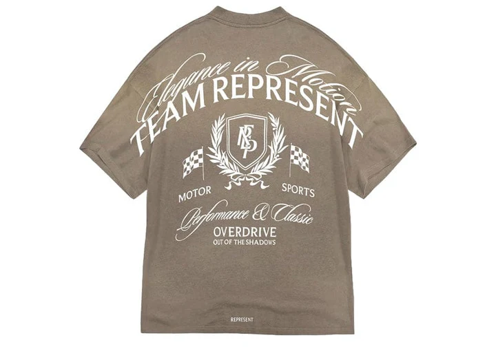 Second image of Represent Crest Tee 'Dark Taupe'