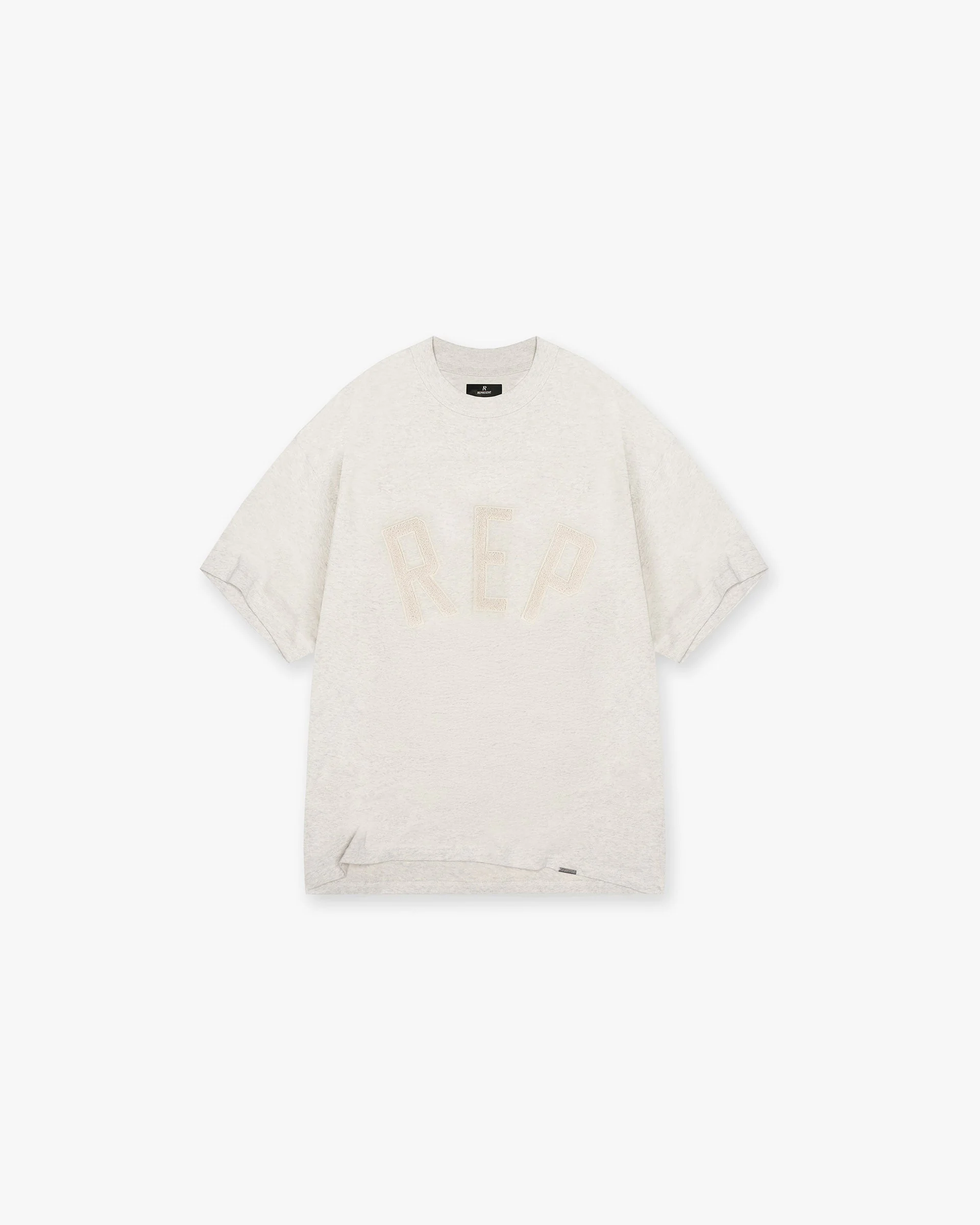 Represent Rep Applique T-Shirt 'Cream Marl'