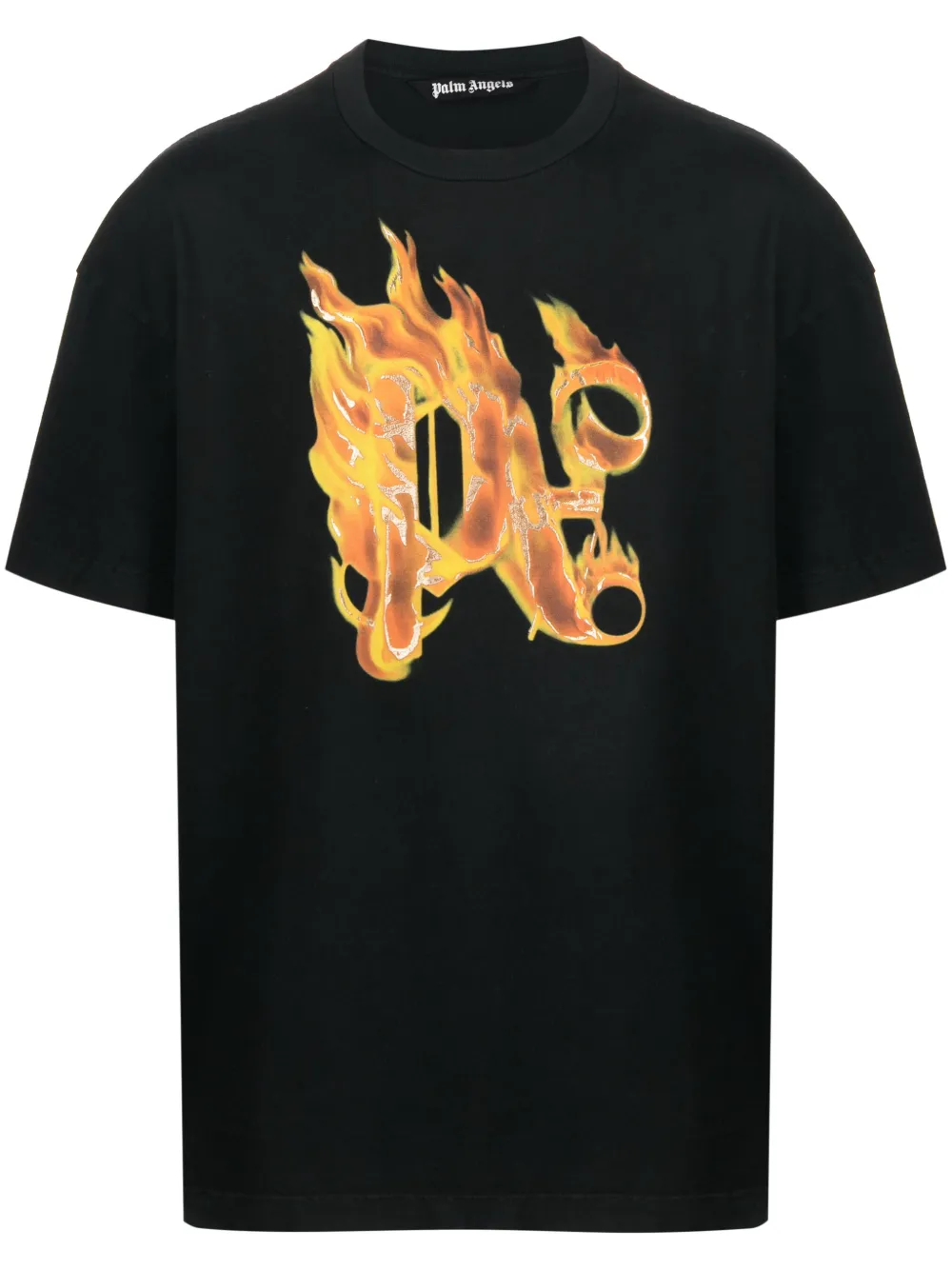 Palm Angels Burning PA Monogram Tee