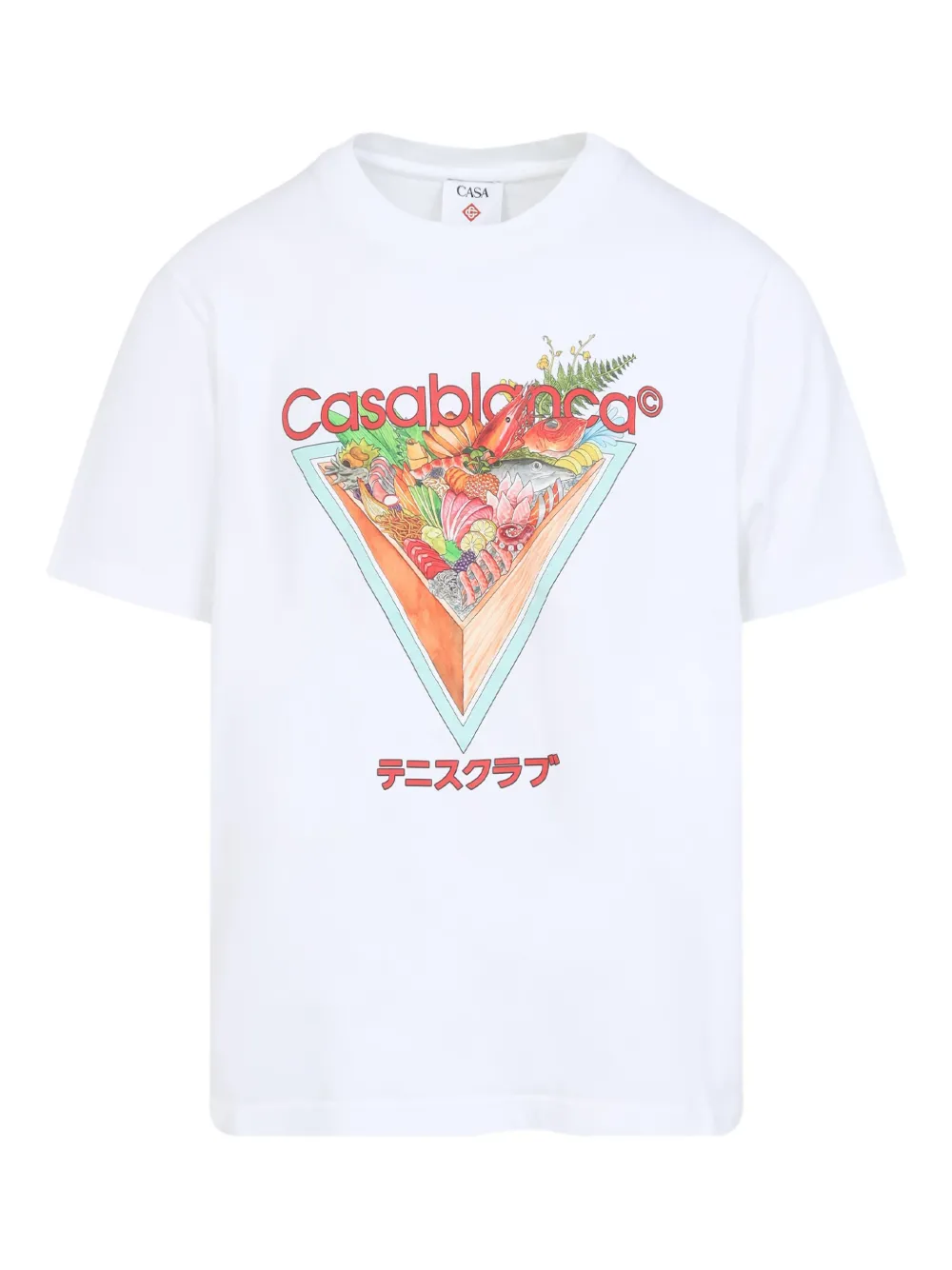 Casablanca Tennis Club Icon Printed T-shirt White