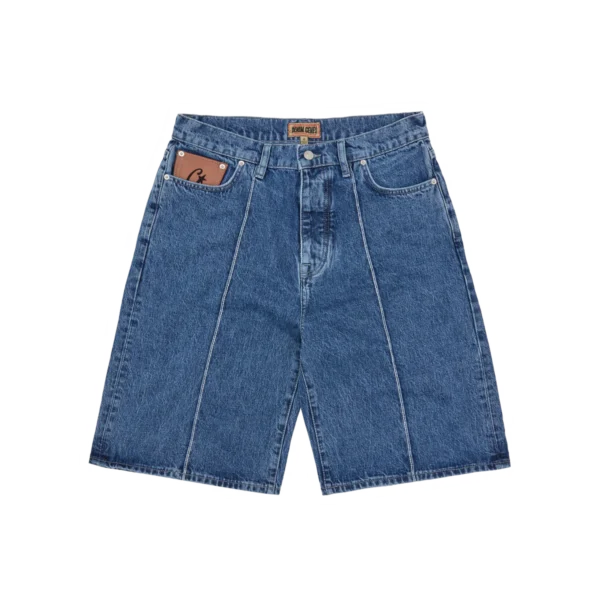 Corteiz C-Star Denim Shorts "Washed Blue"