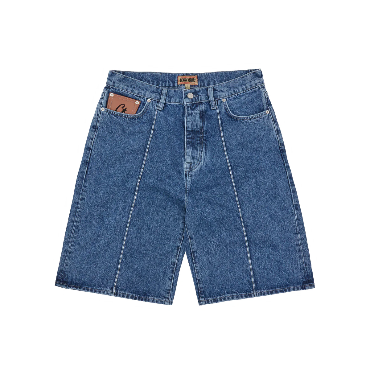 Corteiz C-Star Denim Shorts "Washed Blue"