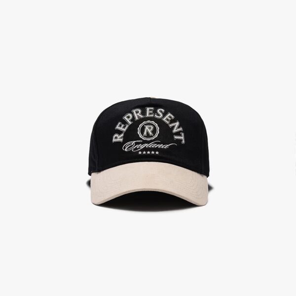 Represent Initial Crest Cap Jet Black