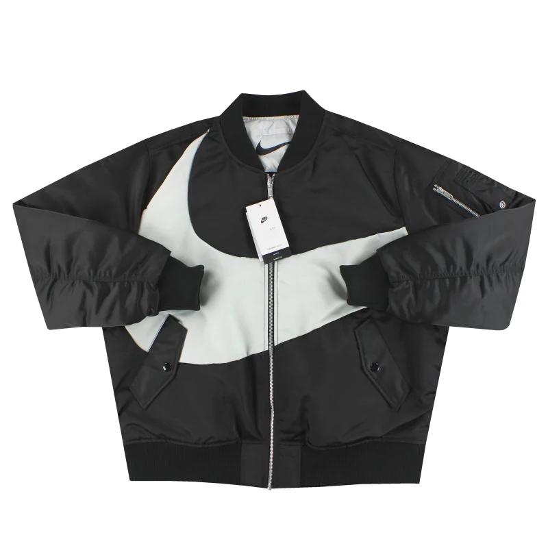 Nike Therma-Fit Reversible Bomber Jacket Black/White