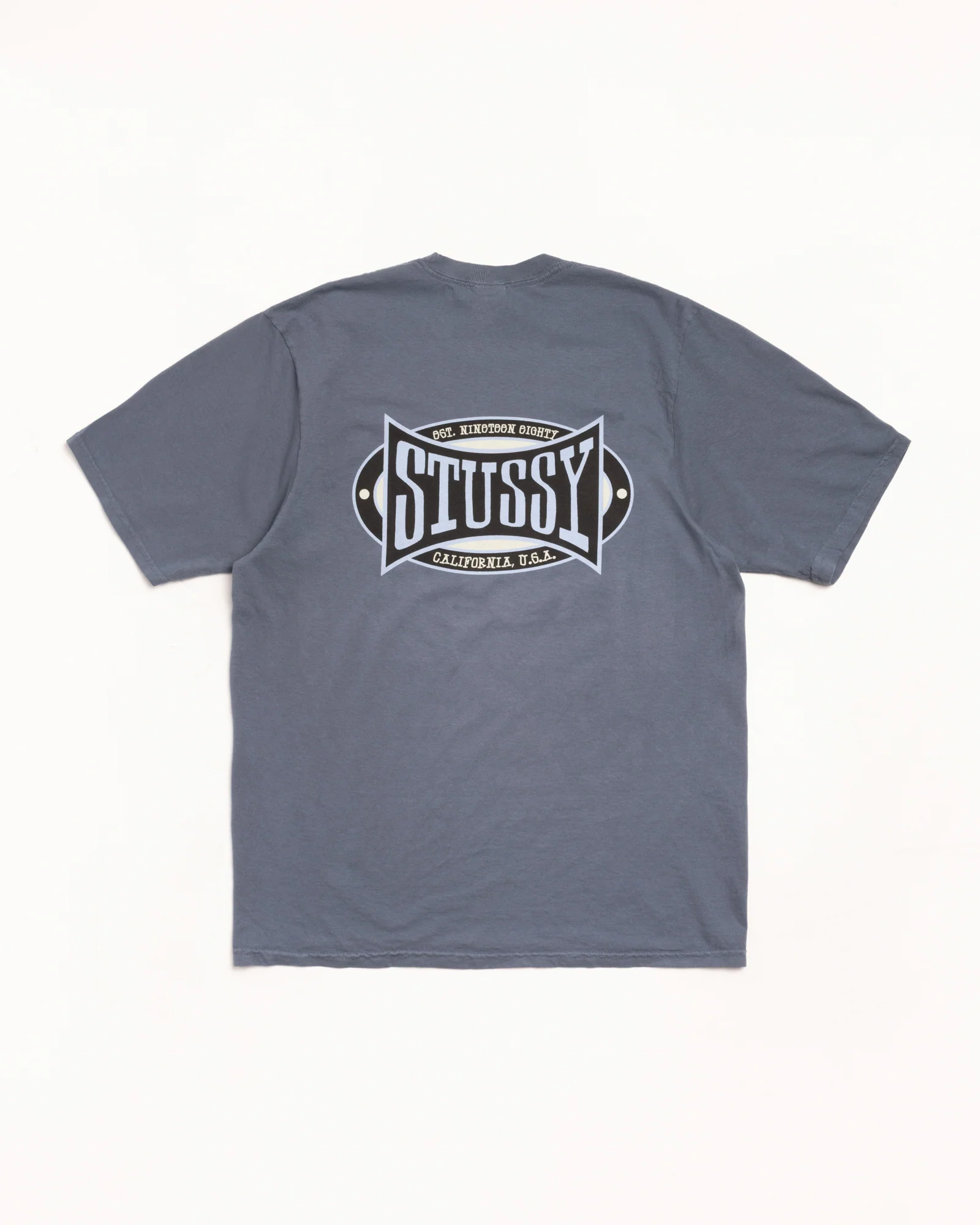 Second image of Stussy Champion Oval pigment Dyed 'Navy'