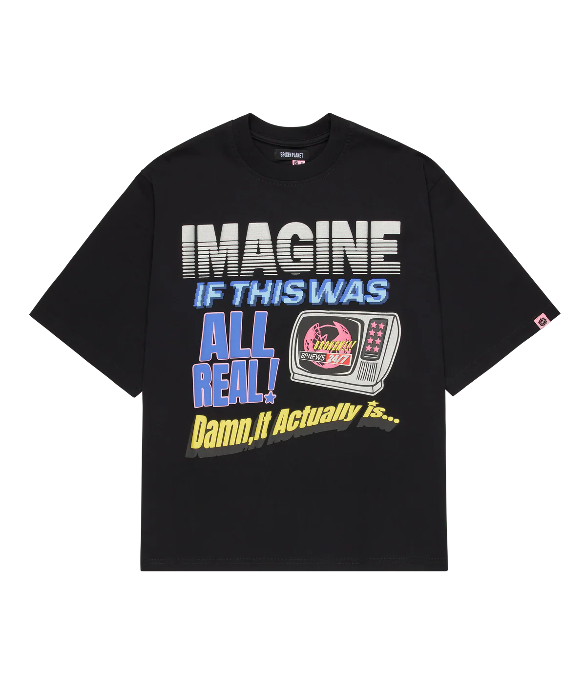 Broken Planet News Tee Black