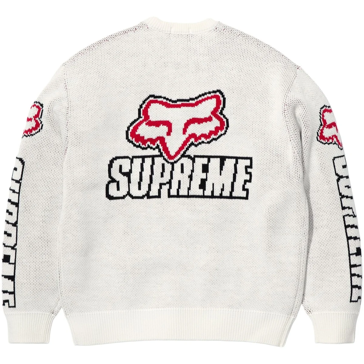 Second image of Supreme X Fox Racing Sweater White