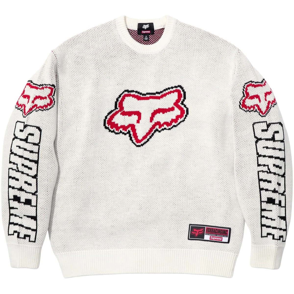 Supreme X Fox Racing Sweater White