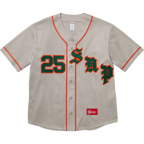 Supreme Old English Baseball Jersey