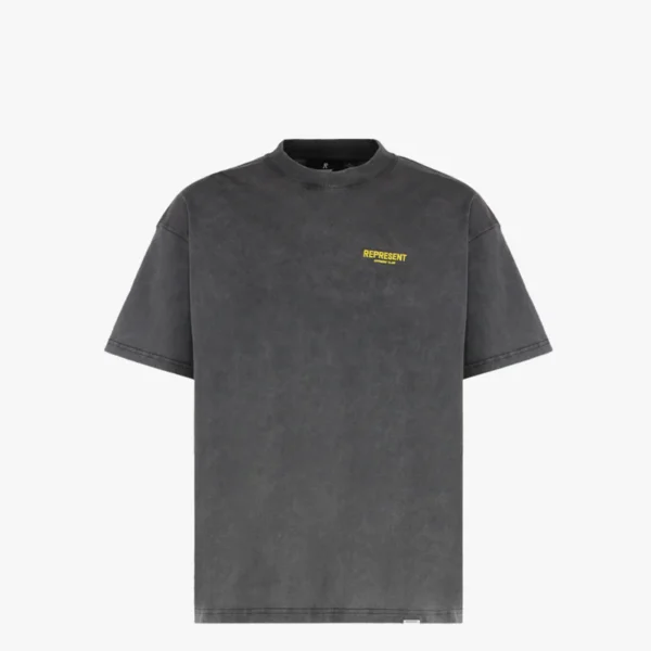 Represent Owners Club Vintage Grey Yellow T-Shirt