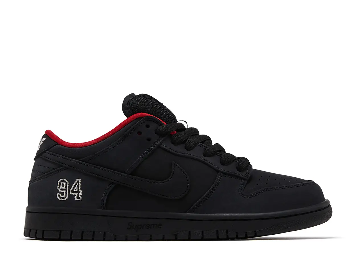 Nike Supreme x Dunk Low SB 'Black'